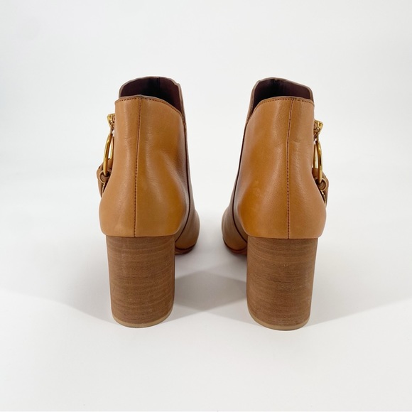 See by Chloe Louise Medium Calfskin Leather Tan Ankle Boots 39.5 / 9 - Picture 6 of 13